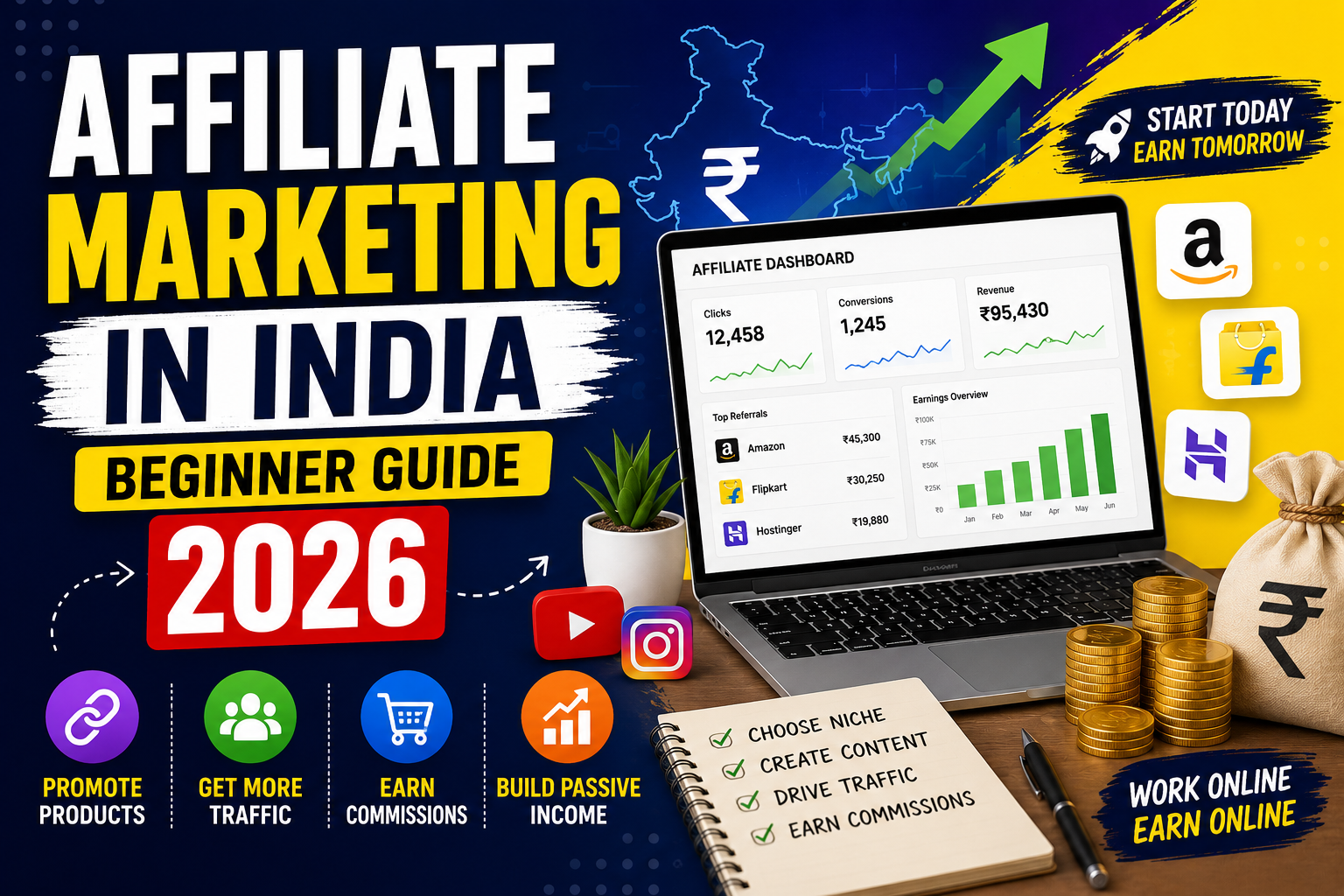how to start affiliate marketing in india 2026