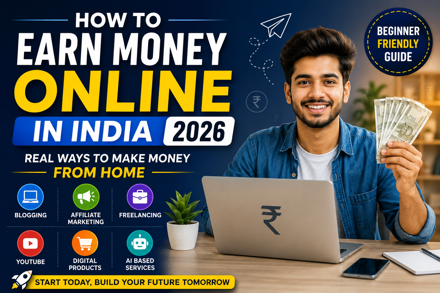 Best ways to earn money online in India in 2026 for beginners