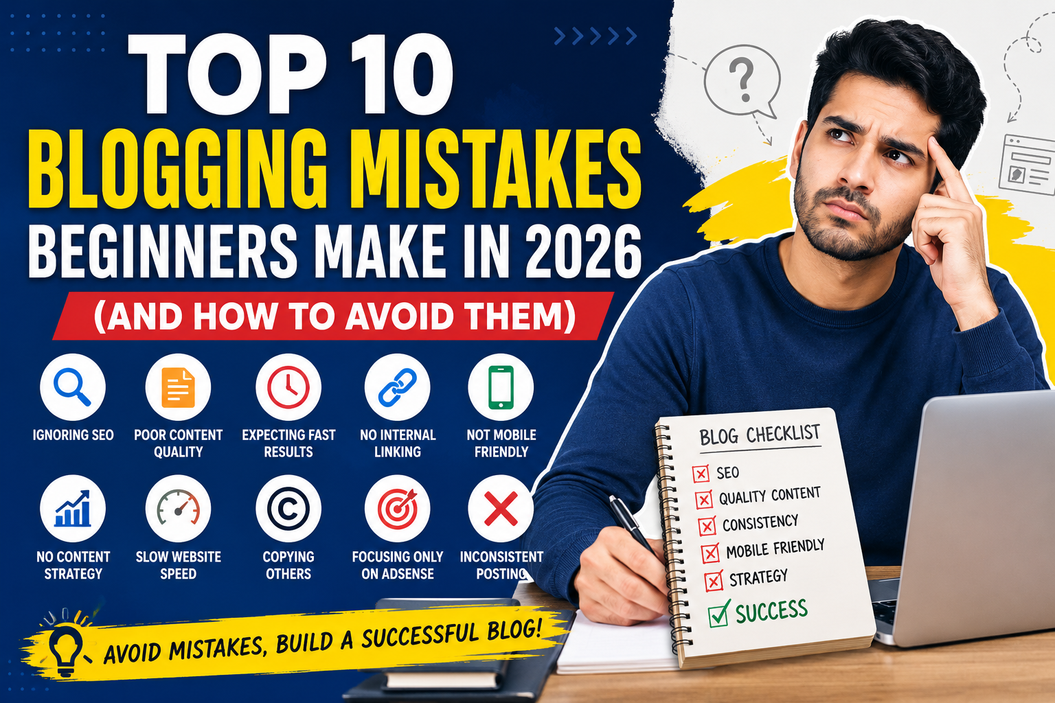 top blogging mistakes beginners make in 2026